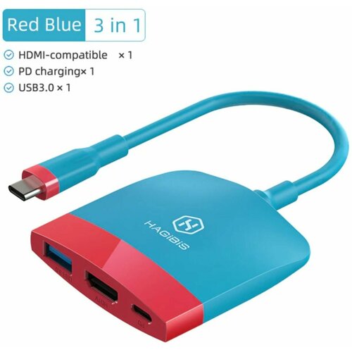 Hagibis Switch док-станция ТВ Nintendo 4K HDMI USB 3,0 Type-C