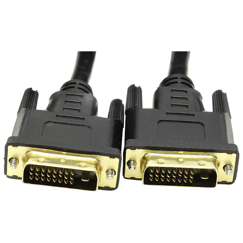 Кабель VCOM DVI - DVI (VDV6300-3M), 3 м, черный комплект 3 штук кабель dvi dvi dual link m m 1 8 м 2 фильтра vcom vdv6300 1 8m