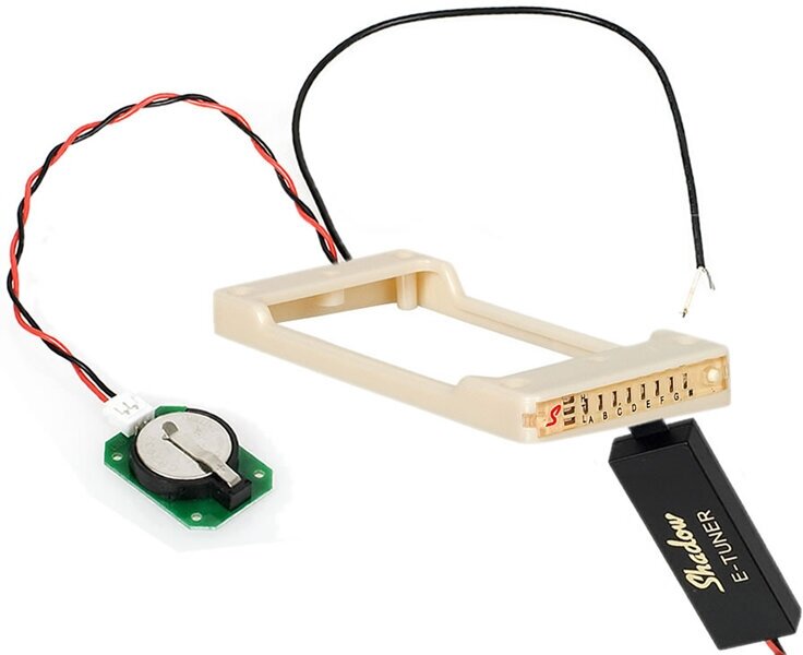 SH-HB-T-TR-C E-Tuner Тюнер — рамка хамбакера, для электрогитар с тремоло, кремовый, Shadow