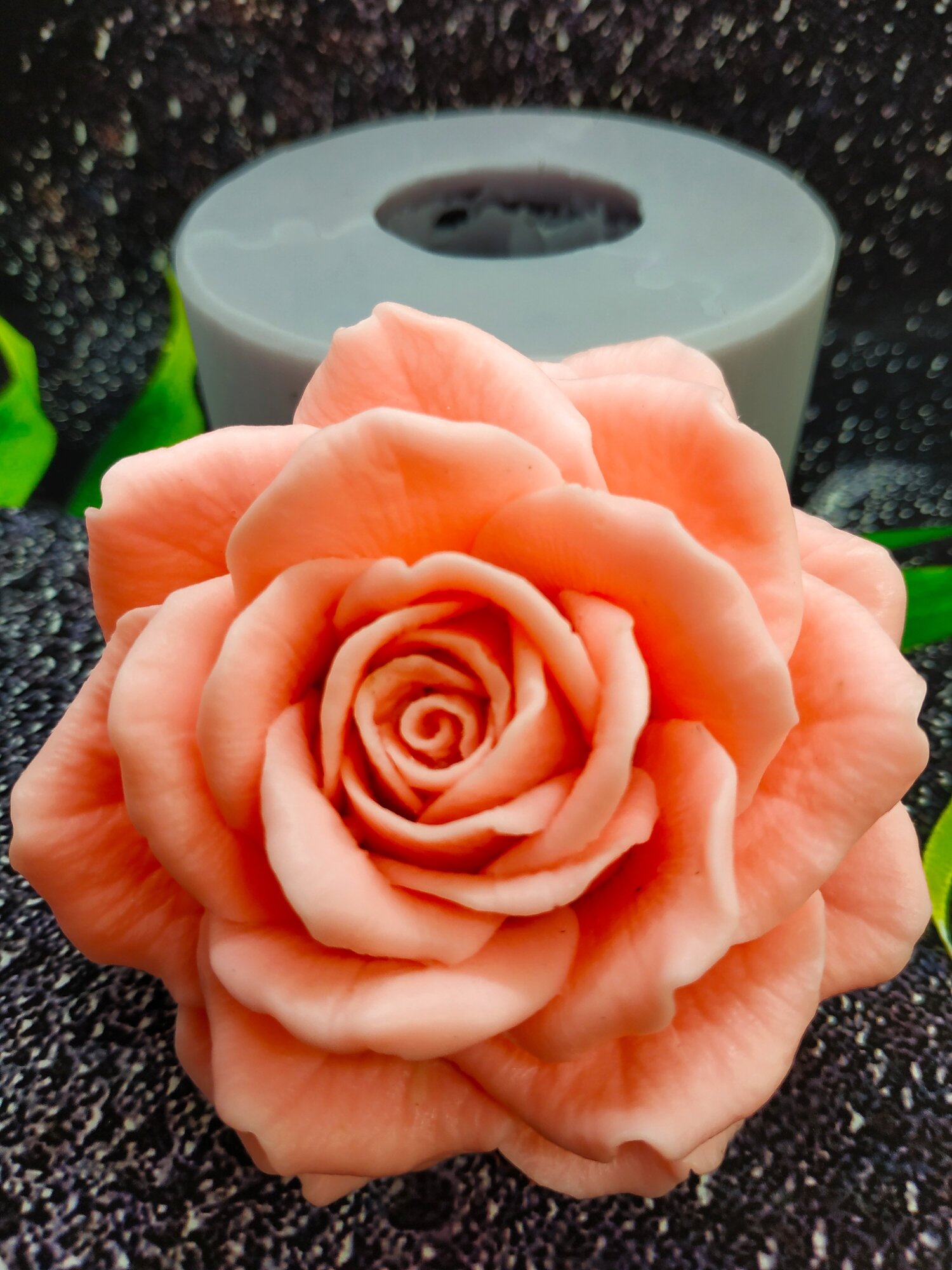 Силиконовая форма для творчества, мыловарения, роза "лавиния" 3D