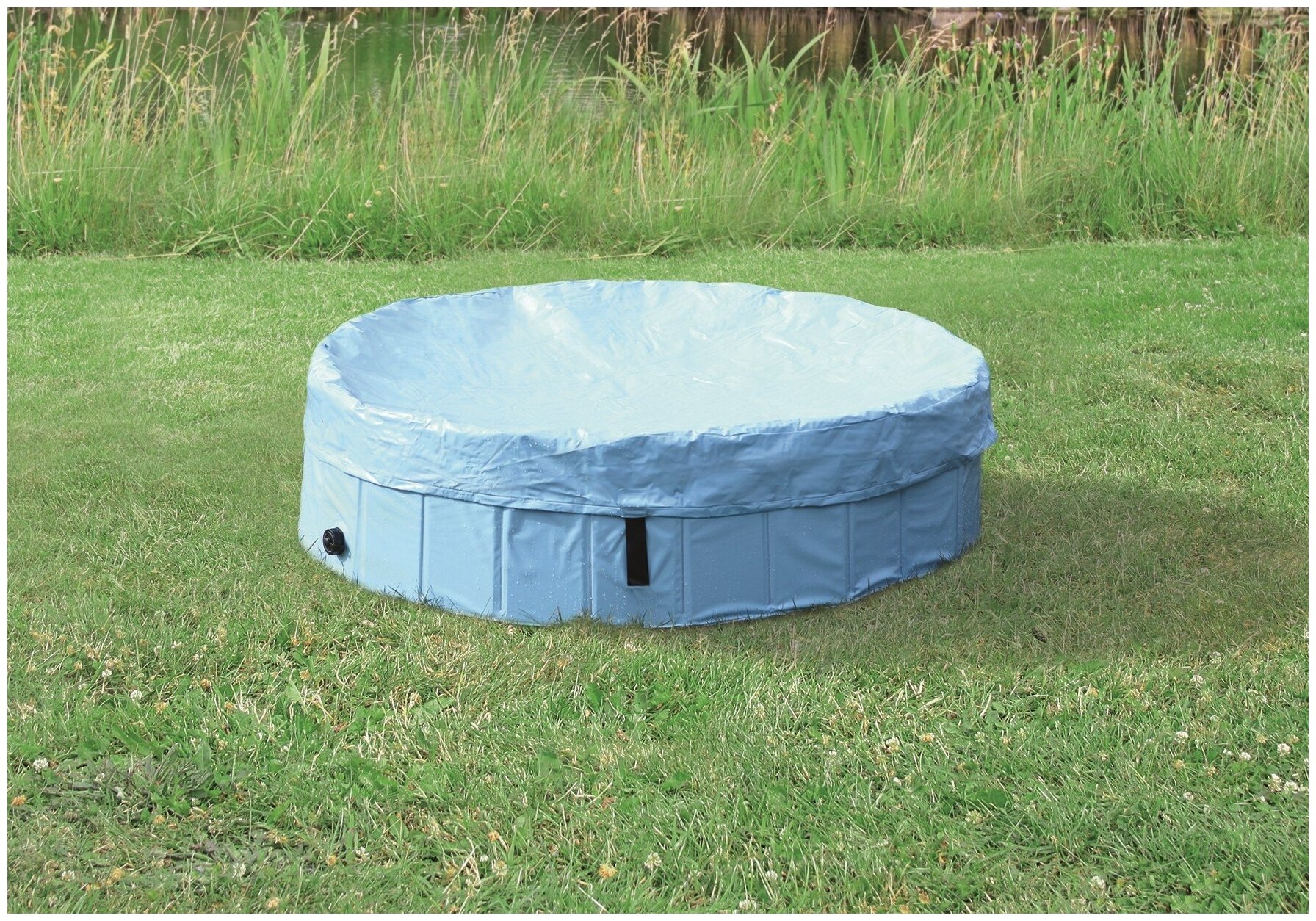 Крышка для бассейна для собак арт.39481, ø 80 см, светло-голубой - фотография № 1