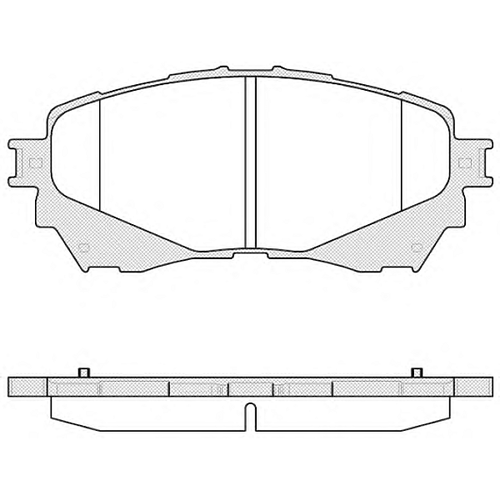 REMSA 153804 (GHY93328ZB / GHY93328ZC) комплект тормозных колодок, дисковый тормоз