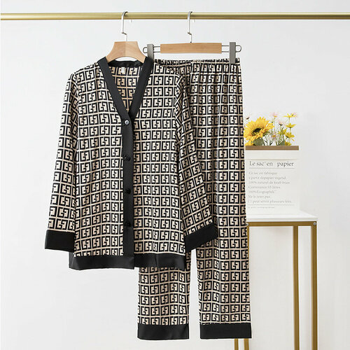 Пижама , размер 42, черный