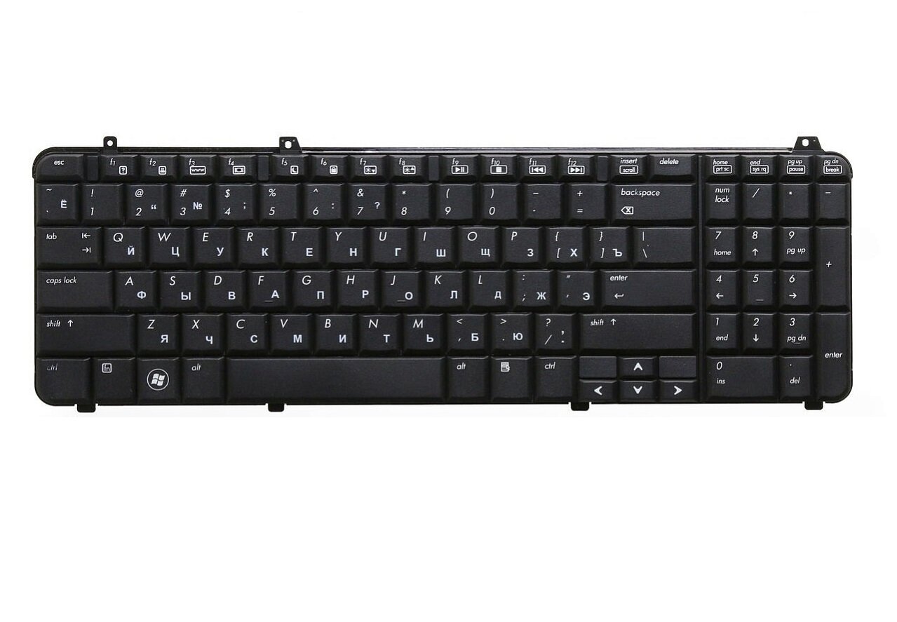 Клавиатура для ноутбука HP Pavilion dv6-1317er матовая черная