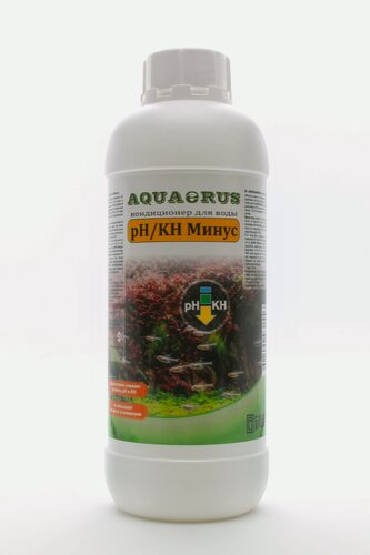 Изображение товара Удобрение для аквариума AQUAERUS pH/KH минус, средство для снижения жесткости (КН) и рН воды в аквариуме 1 л