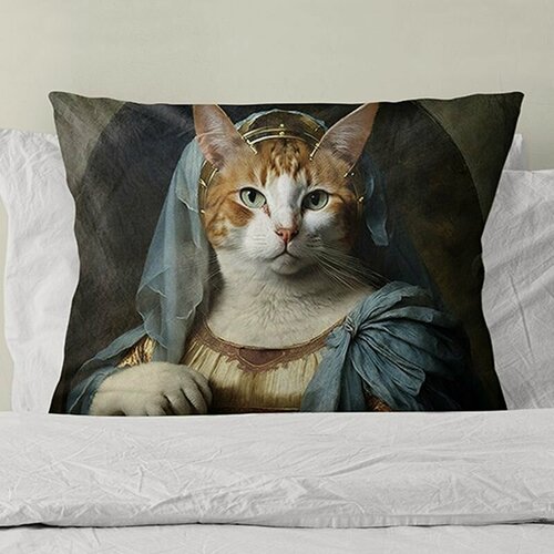 Изображение товара Подушка декоративная КотАфина велюр 30х50