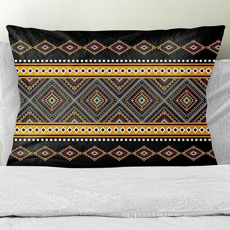 Подушка декоративная / Марокканские узоры, велюр / Графитовый узор / 30х50 / подарок / подушка диванная / подушка для интерьера.