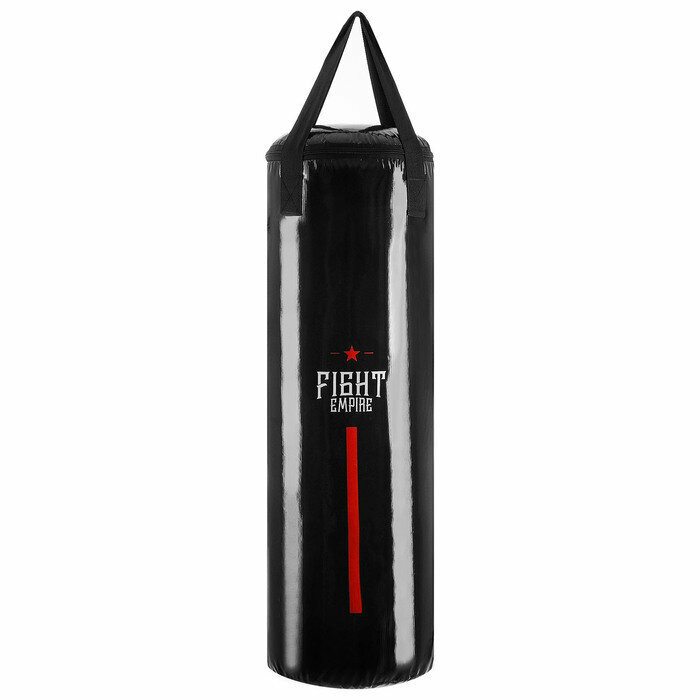 Мешок боксёрский FIGHT EMPIRE, на ленте ременной, чёрный, 100 см, d-33 см, 30 кг