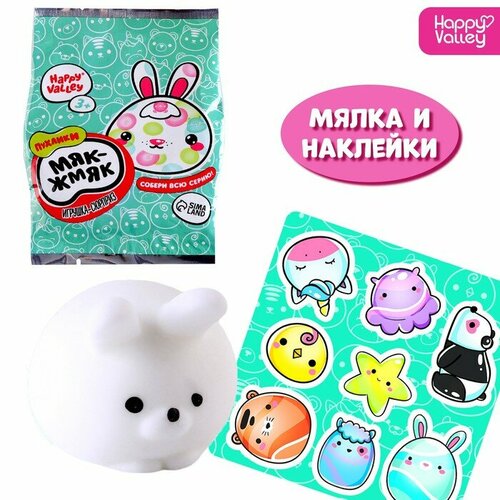 Игрушка-сюрприз «Мяк-жмяк: Зайки» с наклейками, микс игрушка сюрприз мяк жмяк зайки с наклейками микс