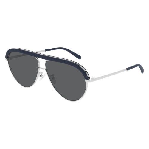 Солнцезащитные очки Stella McCartney SC0207S 004, прямоугольные, оправа: металл, для женщин, черный