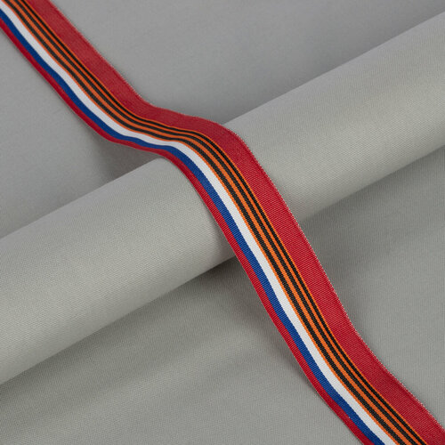 Лента Российско-Георгиевская С3813Г17 24 мм 50 м - 2 м рис9564 1028₽