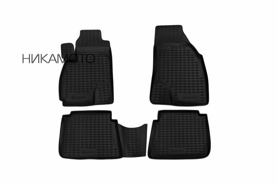 Коврики салона Element HYUNDAI Santa Fe Classic полиуретановые черные 4 шт. - фото №1