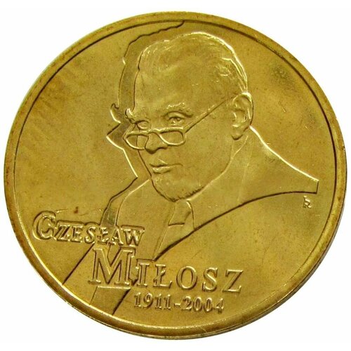 2 злотых 2011 Польша, 100 лет со дня рождения Чеслава Милоша 2 злотых 2007 польша 150 лет со дня рождения конрада коженёвского