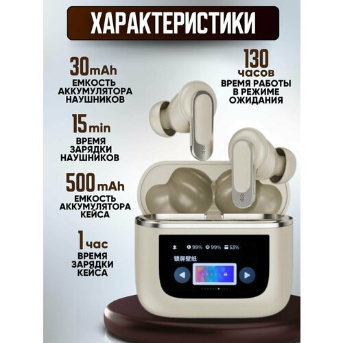 Беспроводные наушники Tour Pro 2 сенсорный дисплей золотой 1680₽