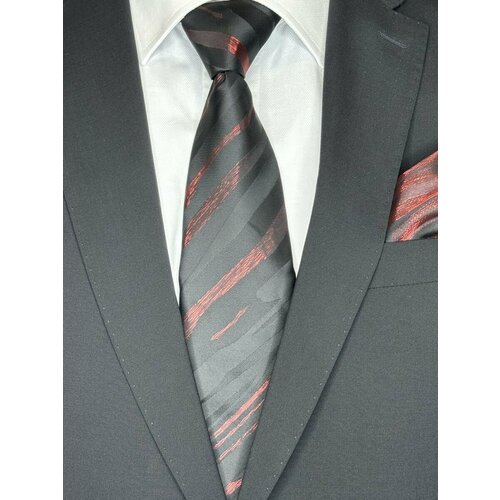 Галстук красный черный серый 1750₽