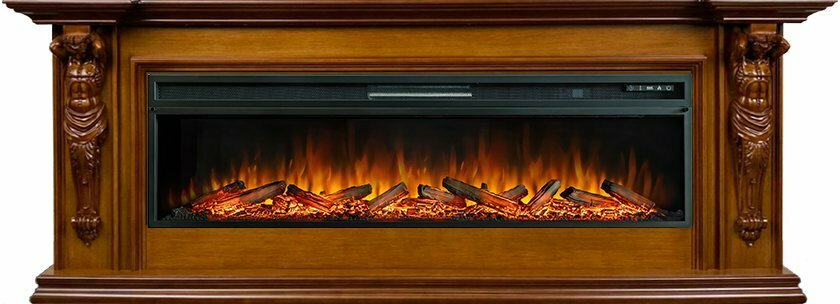 Royal Flame Sparta 60 Орех с Vision 60 LOG LED
