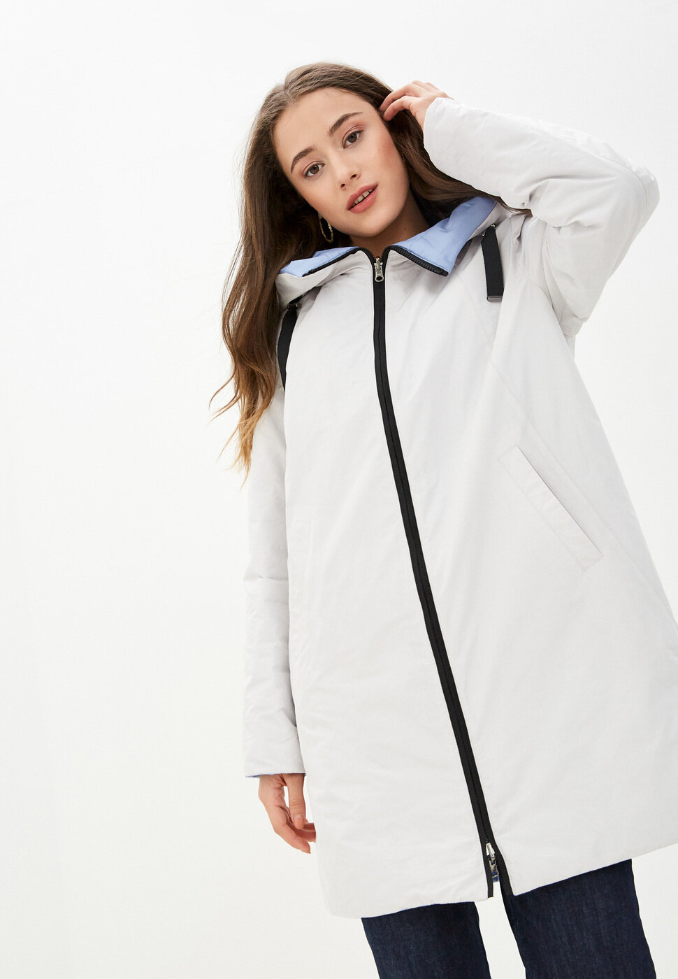 Куртка DIXI COAT Весна-лето 2020, размер 32, серый