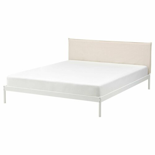 KLEPPSTAD Кровать IKEA с реечным дном ЛуройбелыйВисле бежевый 140x200 см 50502400 24249₽
