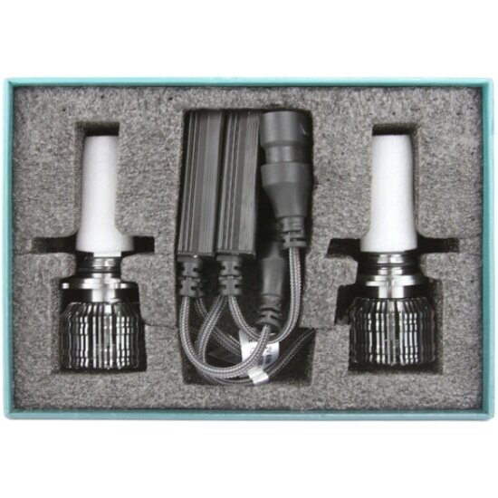 Светодиодные лампы Mtf Light , серия CYBER LIGHT PRO, HB3(9005), 12V, 65W, 6500lm, 6000K, кулер, комплект — фото 1