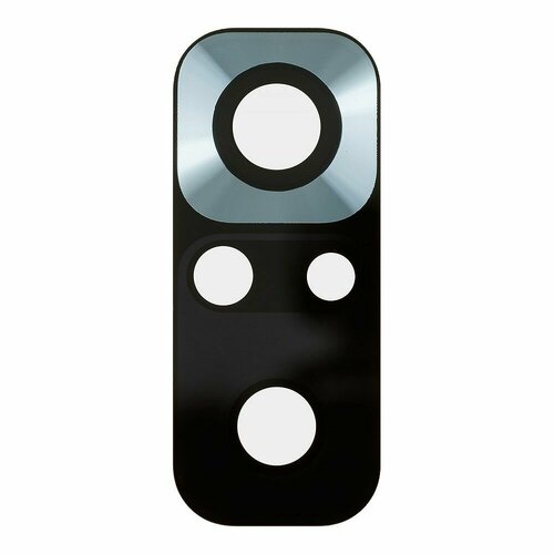 Стекло задней камеры для Xiaomi Redmi Note 10 Pro 4G (M2101K6G) (без рамки) (черный)