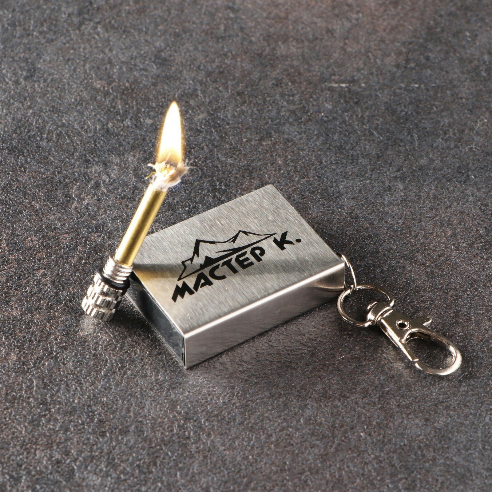 Вечная спичка «Брелок» туристическая, 5 см, с карабином