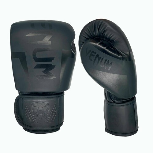 Перчатки боксерские Venum, черные 10 oz