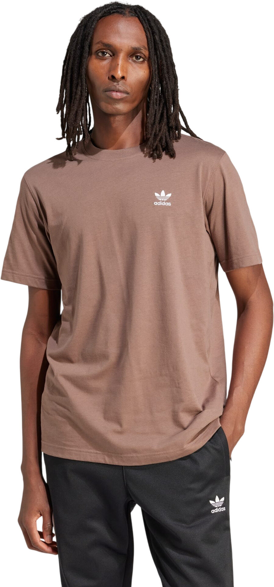Футболка adidas Trefoil Essentials Tee, размер S INT, бежевый
