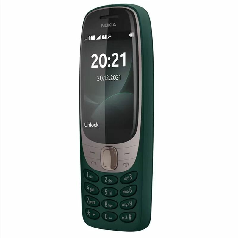 Мобильный телефон Nokia 6310 2021 GSM 2G с прямой кнопкой, мобильный телефон с двумя SIM-картами для пожилых людей (поддерживает русский язык)