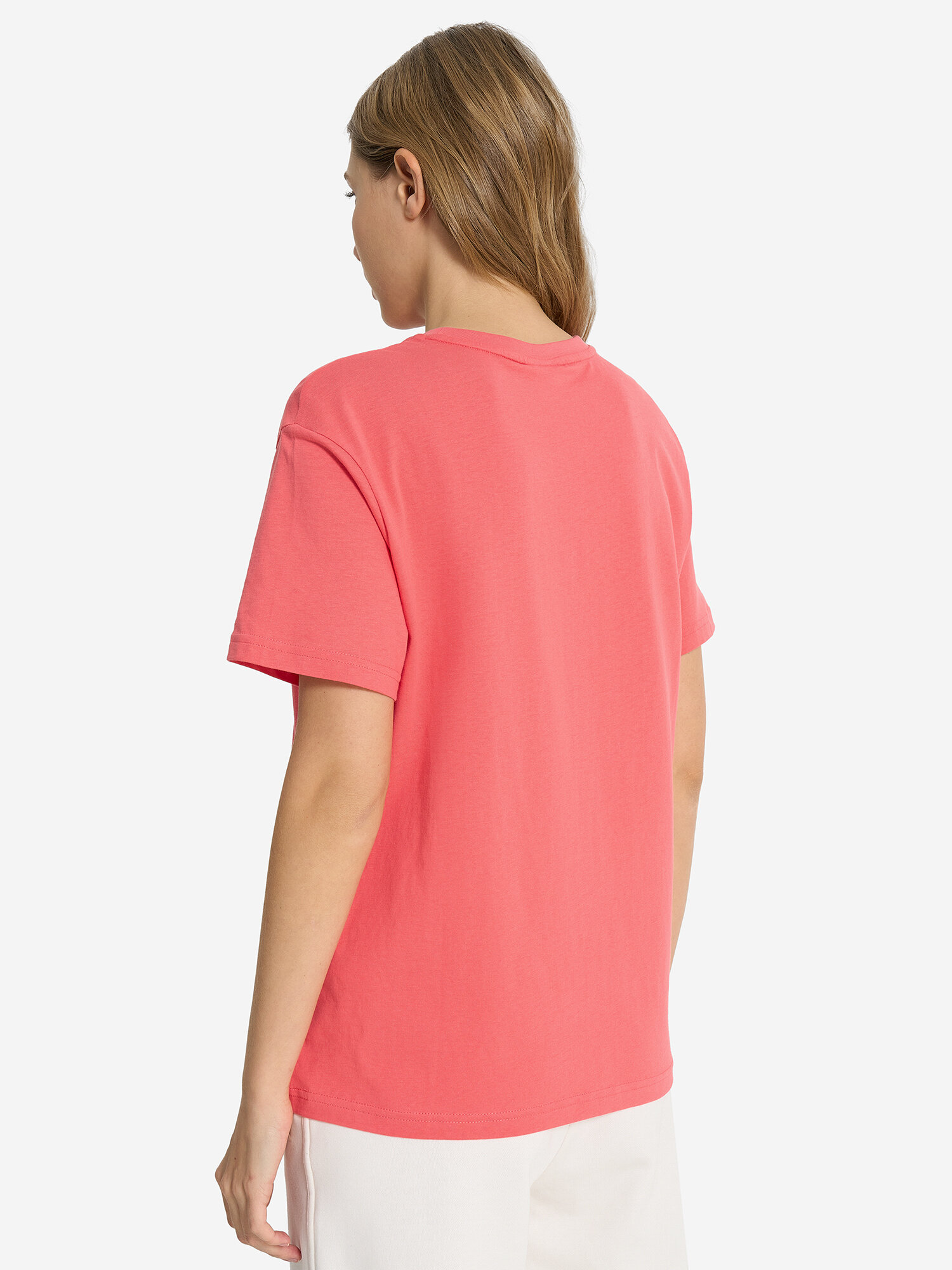 Футболка спортивная Fila Women's Essentials SS T-shirt, размер 50/52, коралловый — фото 1