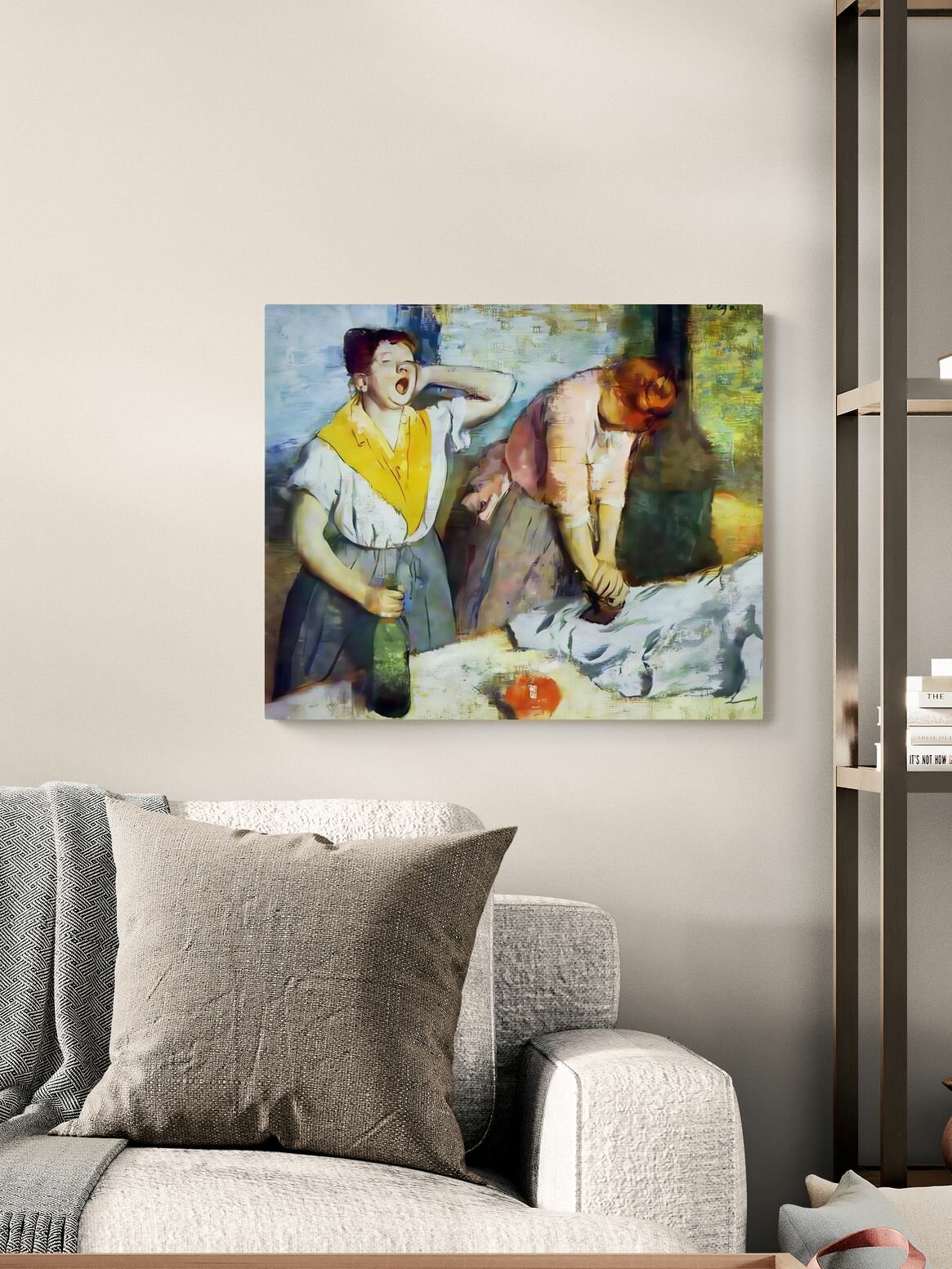 Эдгар Дега "Гладильщицы". Картина 60х50 см — фото 1