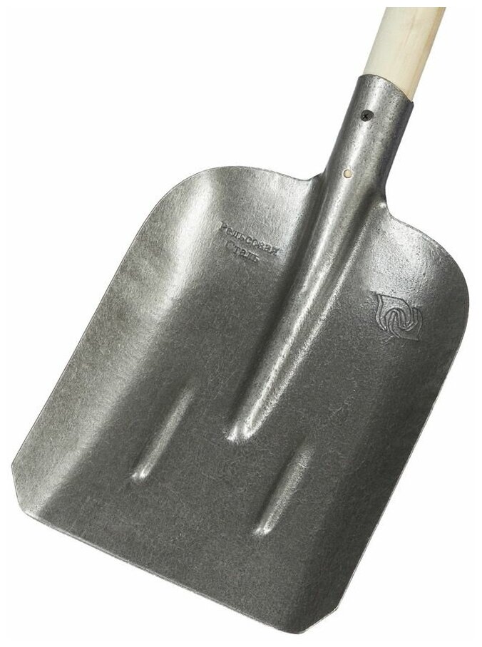 Лопата совковая ЛСП2 рельсовая сталь с деревянным черенком 800 мм - фотография № 2