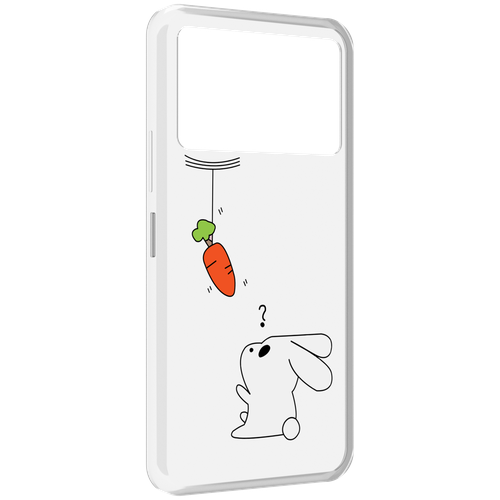 Чехол MyPads морковка детский для Infinix NOTE 12 VIP (X672) задняя-панель-накладка-бампер