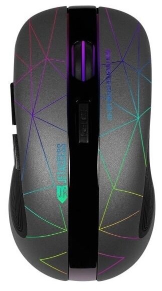 Jet.A Optical Mouse (om-r53g LED Grey) (rtl) USB 6btn+Roll, беспроводная