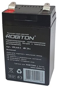 Фото Аккумуляторная батарея ROBITON VRLA4-3 4В 3 А·ч