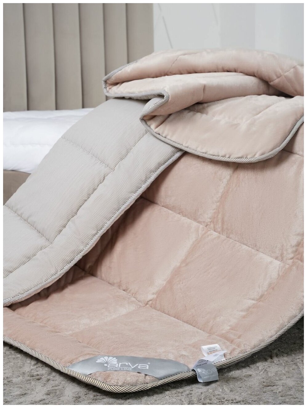 Одеяло Arya Pure Line 2 спальное 195X215 Sophie Pink двуспальное - фотография № 1