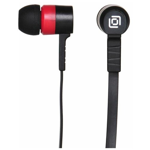 Наушники вкладыши Оклик HP-S-220 11м черныйкрасный проводные в ушной раковине D2-1BR 54000₽