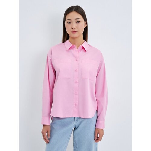 фото Рубашка zarina, повседневный стиль, размер xs, розовый