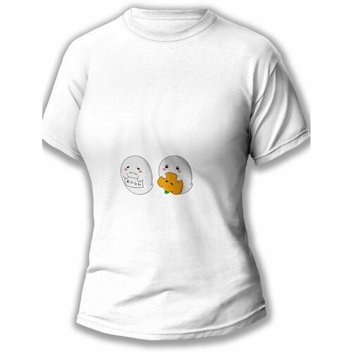 фото Футболка размер xs, белый будь на стиле