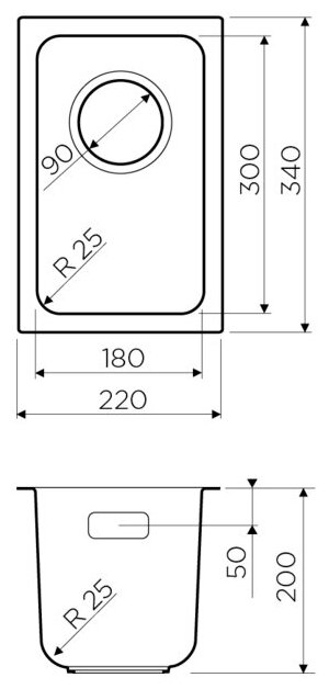 Мойка кухонная Omoikiri Tadzava 22-U/I-IN 4993734 SUS304, нержавеющая сталь - фотография № 19