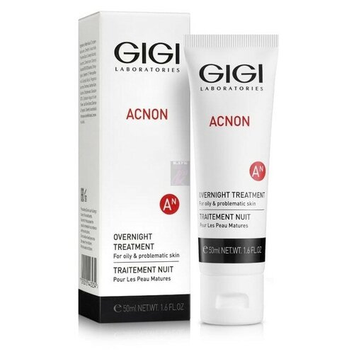 Gigi Acnon Overnight Treatment Крем ночной для лица, 50 мл gigi джи джи маска для лица lipacid от акне 75 мл израильская косметика