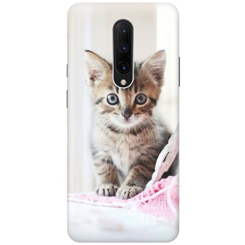 фото Gosso ультратонкий силиконовый чехол-накладка для oneplus 7 pro с принтом "милый котенок"