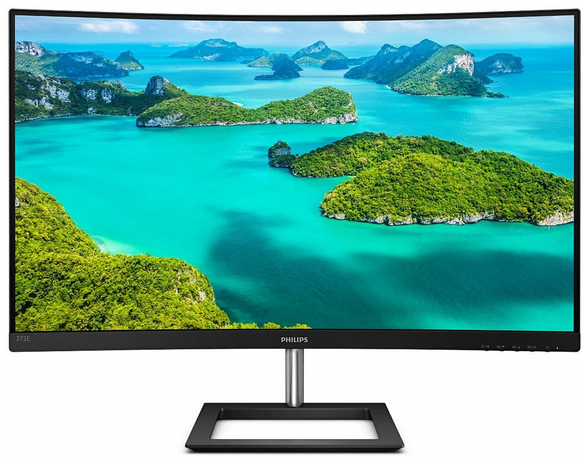 Bad Pack 27" PHILIPS 272E1CA (00/01) Black (VA, 1920x1080, D-sub+HDMI+DP, 4 ms, 178°/178°, 250 cd/m, 3000:1, MM, Curved) (