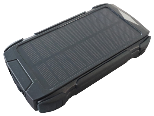Внешний аккумулятор / Powerbank LIFER 20000 mAh черный/на солнечной батарее/беспроводная зарядка/Для iPhone