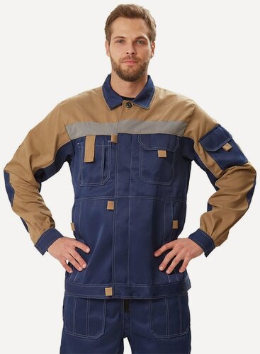 Изображение товара Костюм рабочий "Рольф", цвет: т. синий/бежевый, р. 52-54, рост 170-176