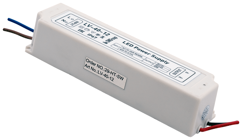 Блок питания (AC-DC) 12V 40W 00000000274 LV-40-12 герм IP67 пластик