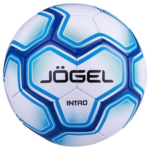 Мяч футбольный Jogel Intro размер №5, синий гольфы jogel красный белый