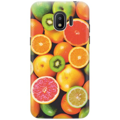 фото Cиликоновый чехол на samsung galaxy j2 (2018) / самсунг джей 2 2018 с принтом "сочные фрукты" gosso