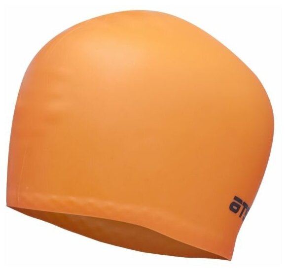 Шапочка для плавания ATEMI, силикон, д/длин. волос, оранж, LC-08