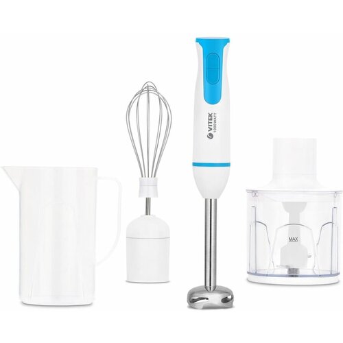 Блендер VITEK VT-8530 погружной белыйбирюзовый 418100₽