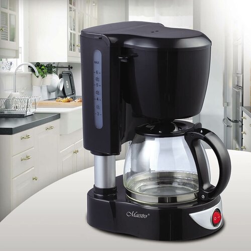 кофеварка maestro mr 1660 4 espresso moka Кофеварка Maestro MR-406 чёрный